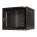 CABINET 19 LOGILINK  9U 540x400mm, fixare pe perete, Flatpack (dezasamblat), Black, usa sticla cu blocare, otel 1.5mm, sarcina maxima 50Kg, W09A40B 