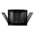 CABINET 19 LOGILINK 12U 540x550mm, fixare pe perete, Flatpack (dezasamblat), Black, usa sticla cu blocare, otel 1.5mm, sarcina maxima 50Kg, W12A54B 