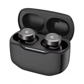 CASTI Edifier, wireless, intraauriculare - butoni, pt smartphone, microfon pe casca, conectare prin Bluetooth 5.3, ANC, IP55, USB-C, negru, W240TN-BK, (timbru verde 0.18 lei) 