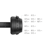 CASTI Edifier, wireless, standard, utilizare multimedia, smartphone, microfon pe casca, conectare prin Bluetooth 5.3, driver 40mm, pliabile, USB-C, negru, WH700NB-BK, (timbru verde 0.8 lei) 