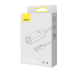 ADAPTOR RETEA Baseus Lite, USB 2.0 to RJ-45 Gigabit LAN Adapter, LED, alb WKQX000102 (timbru verde 0.18 lei) - 6932172606060 