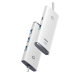 HUB extern Baseus Lite, porturi USB: USB 3.0 x 4, conectare prin USB 3.0, lungime 0.25m, alb, WKQX030002 (timbru verde 0.8 lei) - 6932172606190 