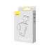 CARD READER extern Baseus Lite, interfata USB 3.0, citeste/scrie: SD, microSD viteza pana la 480Mbps, suporta carduri maxim 512 GB, metalic, gri WKQX060013 (timbru verde 0.03 lei) - 6932172608194 