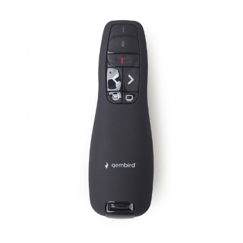 PRESENTER GEMBIRD , wireless | laser 2.4 GHz, max. 10 m, alimentare baterii AAA x2, negru, WP-L-02 (include TV 0.15lei) (timbru verde 0.18 lei) 