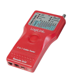 TESTER CABLU RETEA LOGILINK, pt. cablu UTP, FTP, USB, coaxial, conector RJ45, RJ11, BNC, USB, IEEE1394, WZ0014 (timbru verde 0.8 lei) 