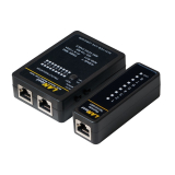 TESTER CABLU RETEA LOGILINK, pt. cablu UTP, FTP, coaxial, conector RJ45, RJ11, RJ12, BNC, WZ0015 (timbru verde 0.8 lei) 