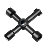 CHEIE UNIVERSALA in cruce Logilink, pentru cabinete, 4 tipuri de cheie, aliaj zinc, black, WZ0072 