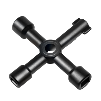 CHEIE UNIVERSALA in cruce Logilink, pentru cabinete, 4 tipuri de cheie, aliaj zinc, black, WZ0072 