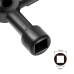 CHEIE UNIVERSALA in cruce Logilink, pentru cabinete, 4 tipuri de cheie, aliaj zinc, black, WZ0072 