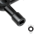 CHEIE UNIVERSALA in cruce Logilink, pentru cabinete, 4 tipuri de cheie, aliaj zinc, black, WZ0072 
