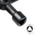 CHEIE UNIVERSALA in cruce Logilink, pentru cabinete, 4 tipuri de cheie, aliaj zinc, black, WZ0072 