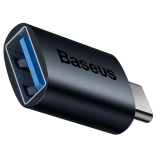 ADAPTOR Baseus Ingenuity Series Mini OTG, USB Type-C (T) to USB 3.1 (M), corp metalic, albastru ZJJQ000003 (timbru verde 0.18 lei) - 6932172605650 