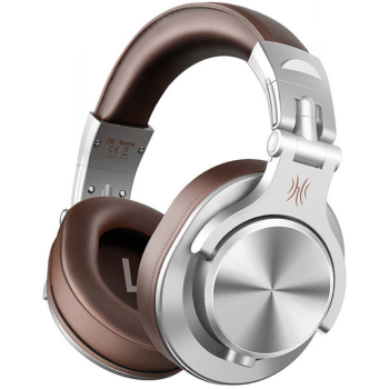 Casca OneOdio cu fir detasabil, tip over ear, utilizare profesionala, DJ, multimedia, conectare prin Jack 3.5 mm | Jack 6.35 mm, difuzor 40 mm, impedanta 32 Ohm, argintiu | maro, A71-Brown (timbru v 