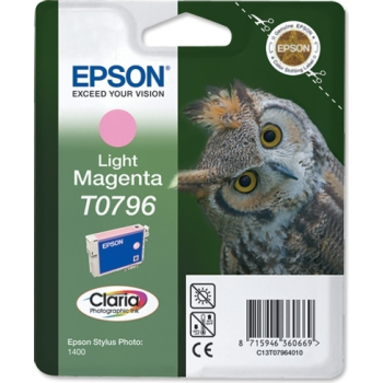 Cartus Cerneala Epson T0796 Light Magenta 930 pagini for Epson Stylus Photo R1400 C13T07964010