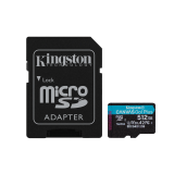 KINGSTON 512GB microSDXC Canvas Go Plus Gen4 200MB/s A2 U3 V30 Card + Adapter