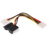 Cablu adaptor SATA la 3 x Molex (IDE)