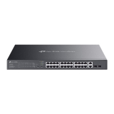 28-PORT 1G POE SWITCH/EASY MANAGED WITH 24-PORT POE+