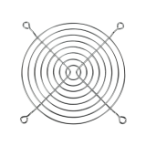 Grila ventilator ARCTIC, compatibil ventilatoare de 120mm, otel cromat, culoare argintie, ACFAN00087A 
