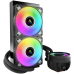 Cooler procesor COOLER Arctic Liquid Freezer III 240ARGB, racire lichid, skt. Intel LGA 1700, AMD AM5/AM4, radiator aluminiu, pompa 2800 rpm, fan 2x120mm, 2000rpm, conector 4-pin PWM, ARGB, negru, ACFRE00142A (ti 