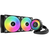 Cooler procesor COOLER Arctic Liquid Freezer III 280ARGB, racire lichid, skt. Intel LGA 1700, AMD AM5/AM4, radiator aluminiu, pompa 2800 rpm, fan 2x140mm, 1900rpm, conector 4-pin PWM, ARGB, negru, ACFRE00143A (ti 