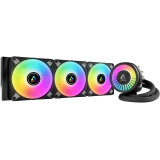 Cooler procesor COOLER Arctic Liquid Freezer III 360ARGB, racire lichid, skt. Intel LGA 1700, AMD AM5/AM4, radiator aluminiu, pompa 2800 rpm, fan 3x120mm, 2000rpm, conector 4-pin PWM, ARGB, negru, ACFRE00144A (ti 