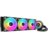 Cooler procesor COOLER Arctic Liquid Freezer III 420ARGB, racire lichid, skt. Intel LGA 1700, AMD AM5/AM4, radiator aluminiu, pompa 2800 rpm, fan 3x140mm, 1900rpm, conector 4-pin PWM, ARGB, negru, ACFRE00145A (ti 