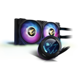 Cooler procesor Cooler Gigabyte AORUS WATERFORCE X 240, skt universal, racire cu lichid, ventilator 120 mm x 2, 2150 rpm, iluminat RGB, AORUS WATERFORCE X 240 (timbru verde 2.00 lei) 