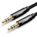 CABLU audio Ugreen, AV112 stereo (3.5 mm jack T/T), 1m, conectori auriti, braided, negru 50361 (timbru verde 0.18 lei) - 6957303853618 