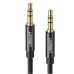 CABLU audio Ugreen, AV112 stereo (3.5 mm jack T/T), 1m, conectori auriti, braided, negru 50361 (timbru verde 0.18 lei) - 6957303853618 