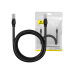 PATCH CORD UTP Baseus Cat5, fire din cupru, round cable, viteza maxima 1 Gbps, PVC, 2m, negru B00133206111-03 (timbru verde 0.08 lei) - 6932172637033 