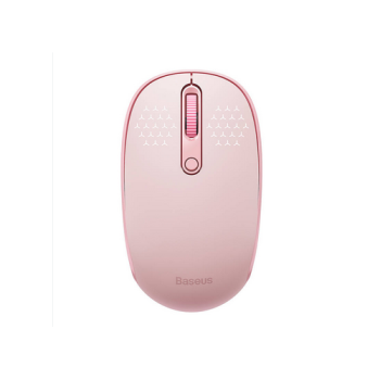 MOUSE Baseus PC sau NB wireless, 2.4GHz si Bluetooth, optic, 800/ 1200/1600 dpi,butoane/scroll 3/1, roz,B01055503413-00 (timbru verde 0.18 lei) - 6932172632854 