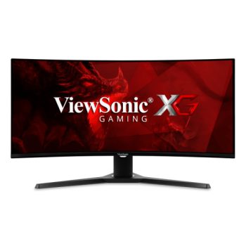MONITOR ViewSonic 34 inch, Gaming, MVA, UWQHD (3440 x 1440), curbat, 300 cd/mp, 1 ms, HDMI x 2 | DisplayPort x 2, VX3418-2KPC (timbru verde 7 lei) 