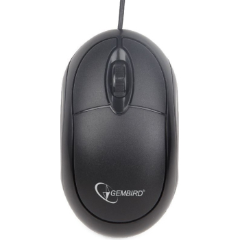 Mouse Gembird Optic 3 butoane 1000dpi USB black MUS-U-01