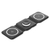 Statie incarcare wireless 3in1  Vention, MagSafe, telefon 15W, ceas 2.5W, casti 5W, fast charge, pliabil, magnetic, lumina LED, 1 x USB-C incarcare, negru, 