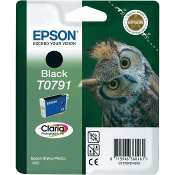 Cartus Cerneala Epson T0791 black 470 pagini for Epson Stylus Photo R1400 C13T07914010