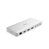 DOCKING STATION D-LINK, 9-in-1 USB 4, conectare PC Type-C, porturi: 2 x USB, 2 x USB Type-C 4.0, 2 x DP 1.4, 1 x USB Type-C 4.0 with DP 1.4, 1 x RJ45 (2.5 Gbps), USB Type-C cablu 50 cm, alb  