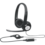 Casti Logitech H390 cu microfon si control de volum negre 981-000406