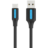 Cablu alimentare si date Vention, USB 2.0 (T) la USB Type-C (T), 1.5m rata transfer 480 Mbps, invelis PVC, negru, COKBG (timbru verde 0.18 lei) - 6922794748651 