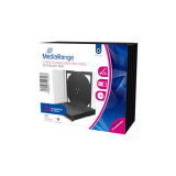 MediaRange CD Jewelcase for 2 discS, 10.4mm, bk tray, 5 pack BOX31-2 