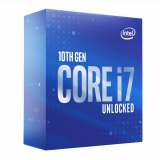 Intel | BX8070110700KF | Core i7 | 3.8 GHz | Nucleu Comet Lake | FCLGA1200 | 14 nm | 125 W | Cache Level 3 16 MB | Grafica integrata | Intel UHD Graphics 630 | Cooler Inclus Fara cooler | Nou