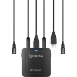 Boya Kit lavaliera dubla, 2x 1,90m, USB-C + Jack 3.5 pentru PC, iOS si Android BY-DM20 (timbru verde 0.18 lei) 