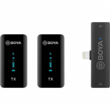 Microfon Boya Digital True-Wireless Dual Microphone, Lightning iOS (2.4 GHz) BY-XM6-S4 (timbru verde 0.18 lei) 