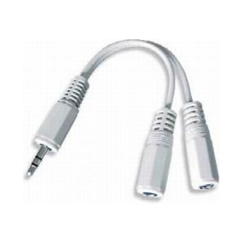 Splitter Audio Gembird CCA-415W 3.5 jack la 2 x stereo socket 10 cm