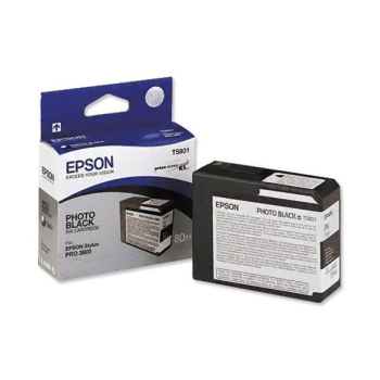 Cartus Cerneala Epson T5801 Photo Black 80ml for Stylus Pro 3800, Stylus Pro 3880 C13T580100