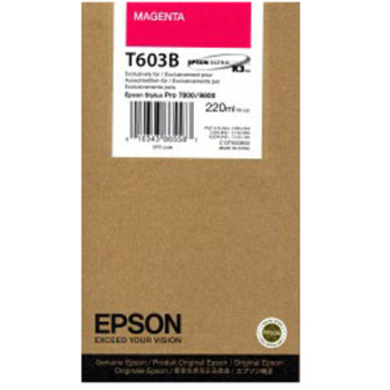 Cartus Cerneala Epson T603B Magenta 220ml for Stylus Pro 7800, Stylus Pro 9800 C13T603B00