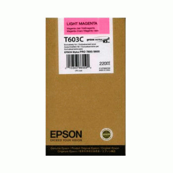 Cartus Cerneala Epson T603C Light Magenta 220ml for Stylus Pro 7800, Stylus Pro 9800 C13T603C00