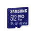 Card memorie Samsung MICROSD PRO PLUS 512GB CL10 MB-MD512SB/WW