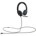 Casti Logitech H540 cu microfon si control de volum USB Black 981-000480