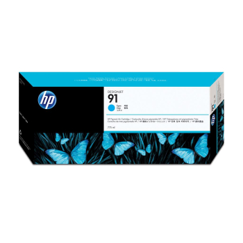 Cartus Cerneala HP Nr. 91 Cyan Vivera Ink 775 ml for Designjet Z6100 A0 42', Designjet Z6100 A0 60', Designjet Z6100PS A0 42', Designjet Z6100PS A0 60' C9467A