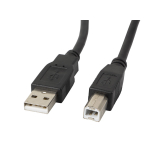 Lanberg cable USB 2.0 AM-BM with ferrite 1.8m black